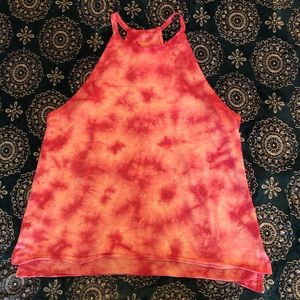 Mossimo pink tie dye tank top